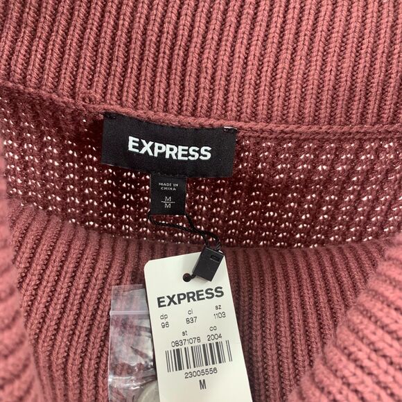 Express cowl neck brown long sweater medium NWT - Picture 7 of 8